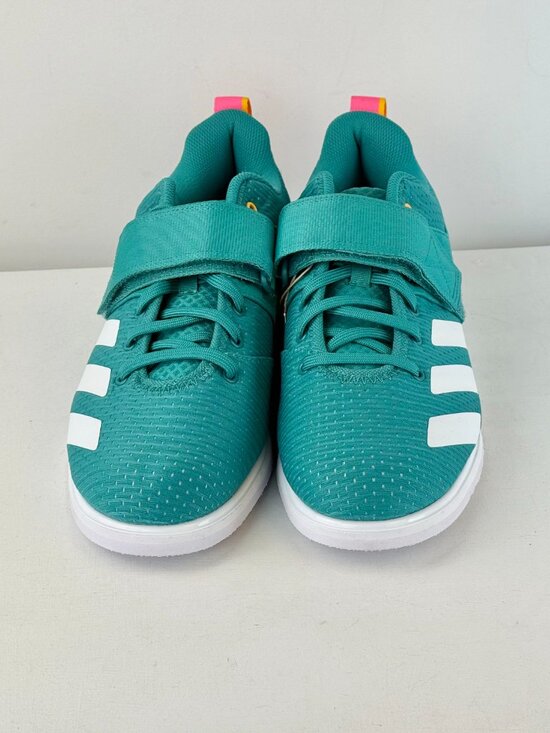 Men\'s 10 Women\'s 11 - Adidas Powerlift 5 Weightlifting Shoes Gym Trainers - Teal main image 9